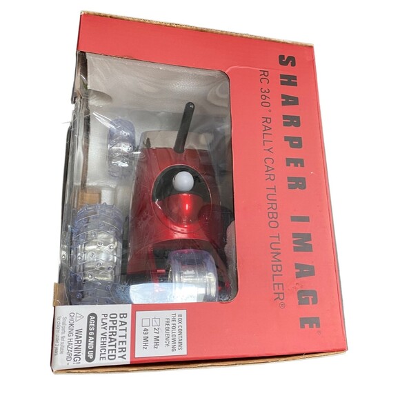 SHARPER IMAGE RC 360 RALLY CAR TURBO TUMBLER STUNT VEHICLE New in damaged box - Picture 3 of 9